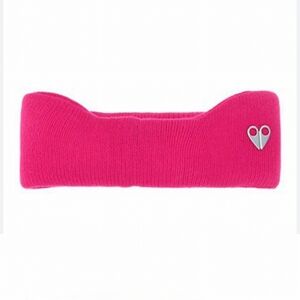 NWT MOOSE KNUCKLES Woodhull Pink Headband Silver Logo O/S